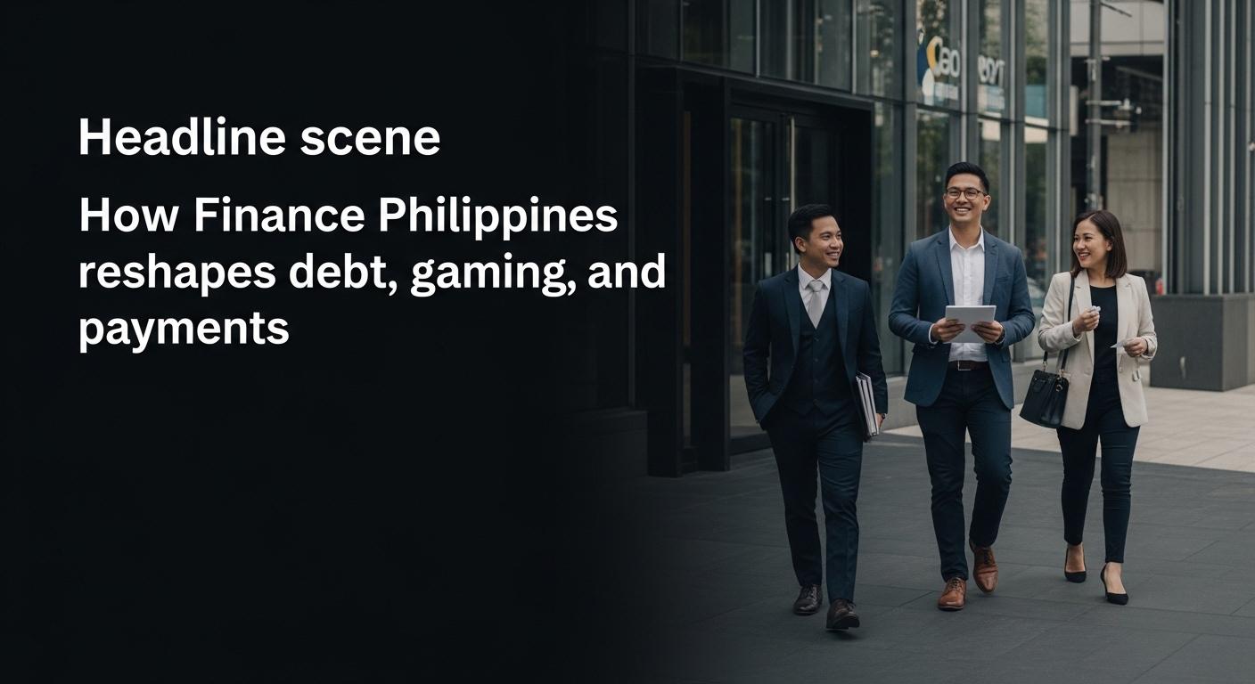 Infographic on Philippine finance and gaming sector trends