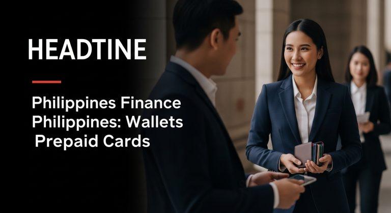 Editorial illustration of digital wallet usage and finance in the Philippines