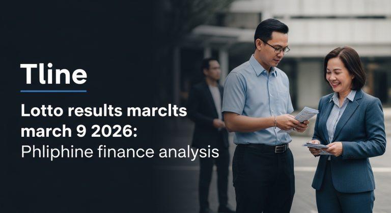 Editorial newsroom desk analyzing lottery results and financial data in the Philippines.