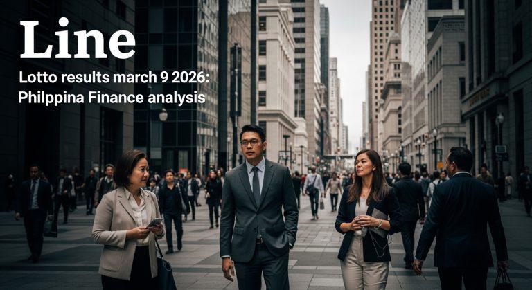 Editorial newsroom desk analyzing lottery results and financial data in the Philippines.