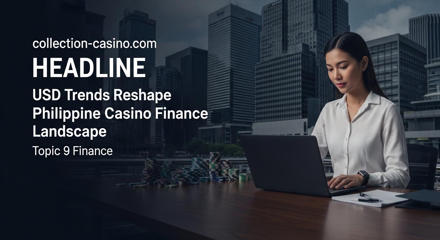 Editorial newsroom scene featuring USD and PHP currency concepts and financial charts.